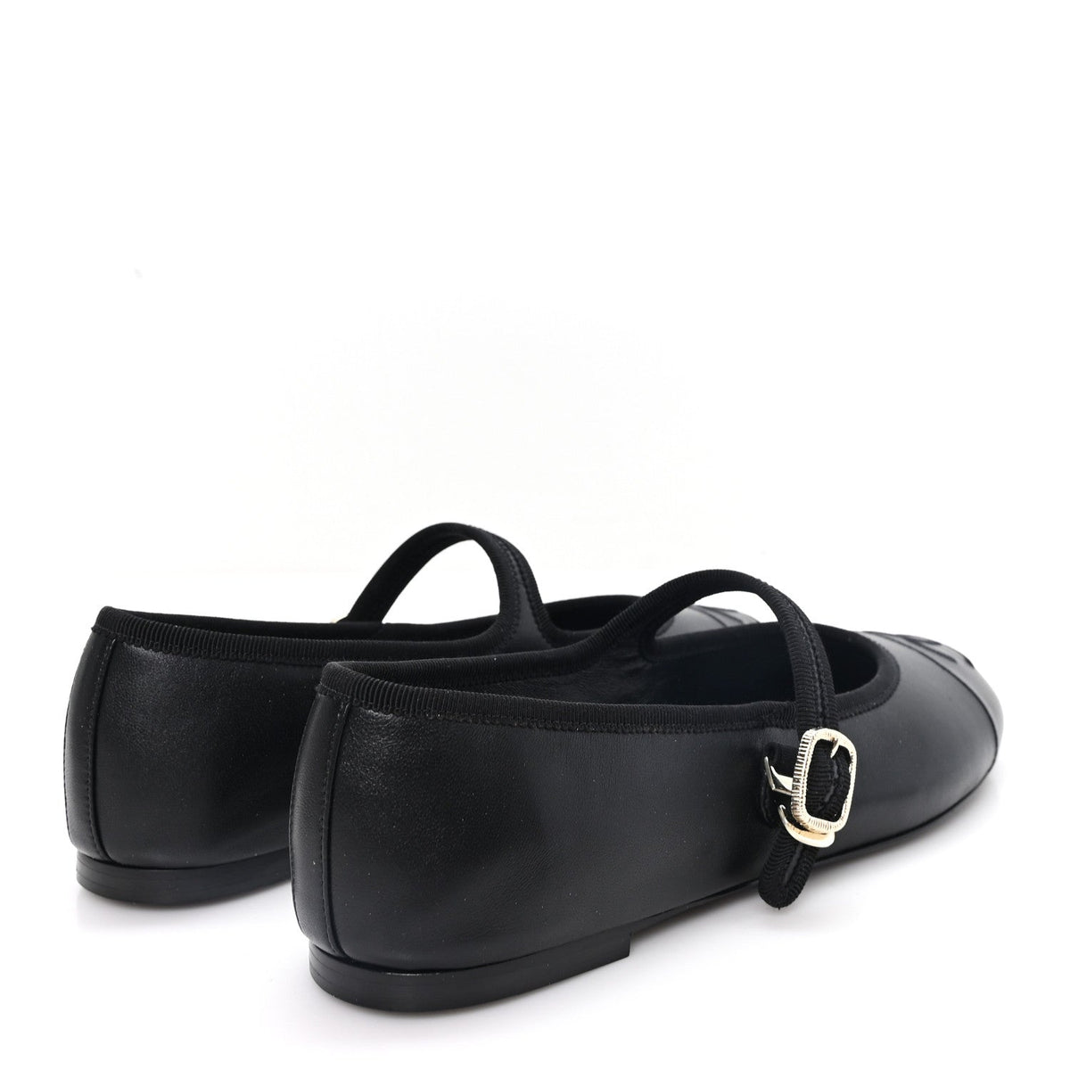 Lambskin Mary Jane Flats 40.5 Black