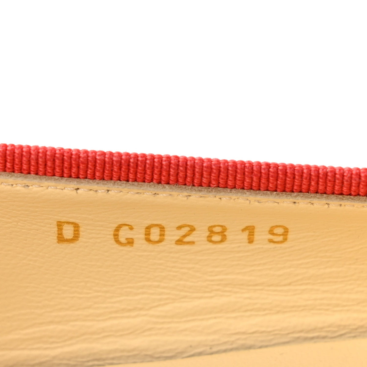 Patent Calfskin CC Cap Toe Ballerina Flats 36 Coral