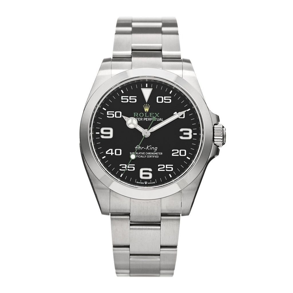 Stainless Steel 40mm Air-King Oyster Perpetual Watch Black 126900