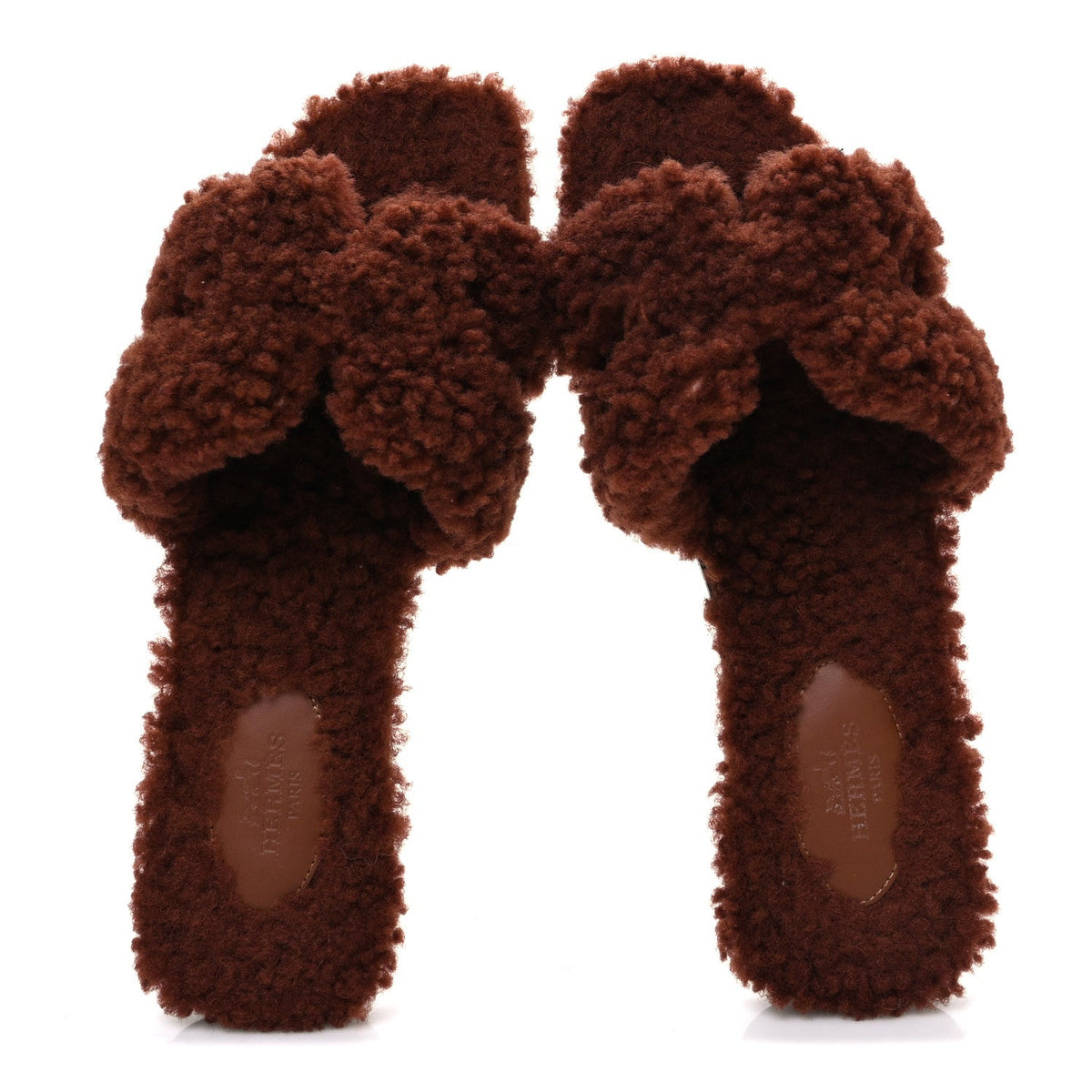 Woolskin Oran Sandals 37.5 Cognac