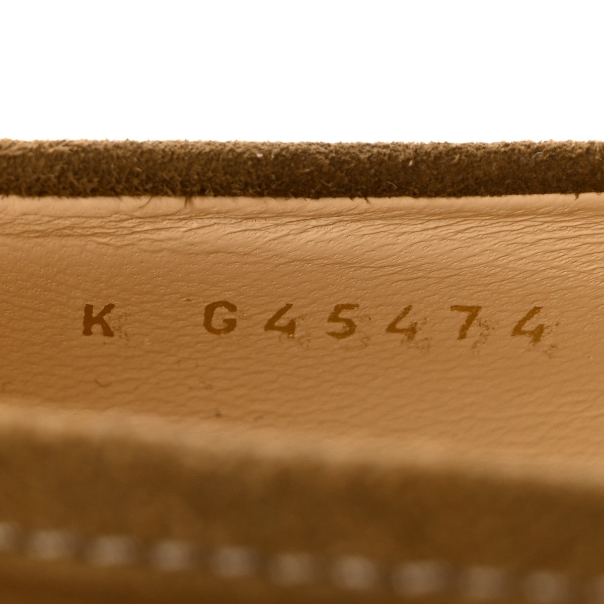 Suede Kidskin Quilted CC Turnlock Loafers 38 Light Brown