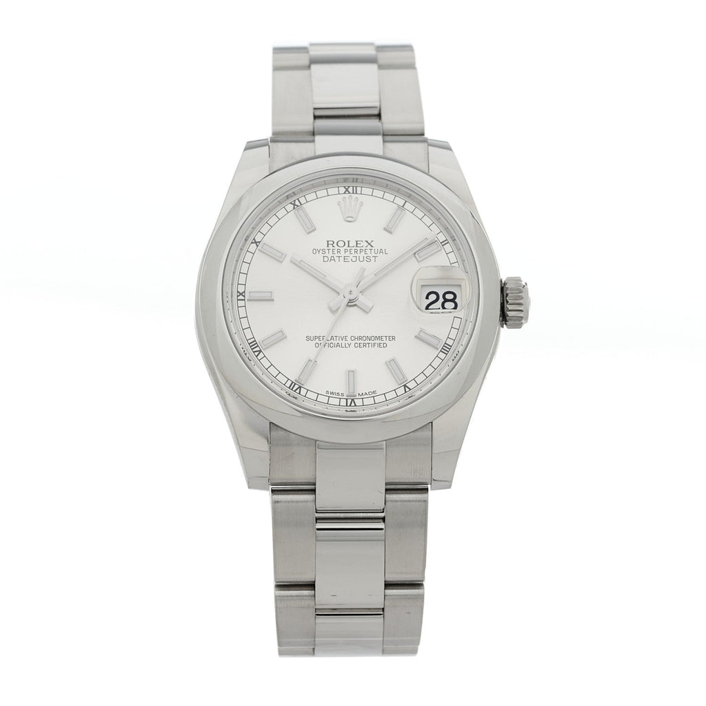 Stainless Steel 31mm Oyster Perpetual Datejust Watch Silver 178240