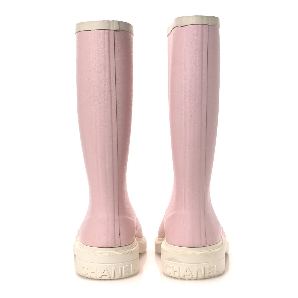 Caoutchouk CC High Boots 40 Light Pink White
