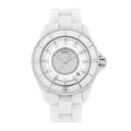 Stainless Steel Ceramic Diamond Dial 38mm J12 Automatic Watch White
