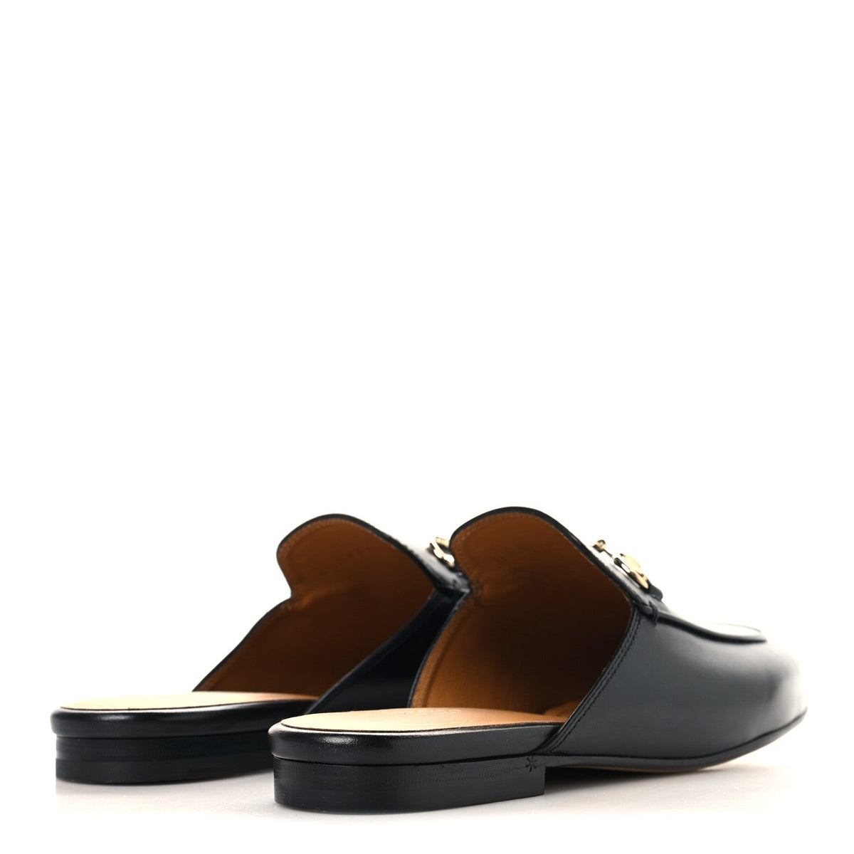 Calfskin Womens Princetown Slippers 37 Black