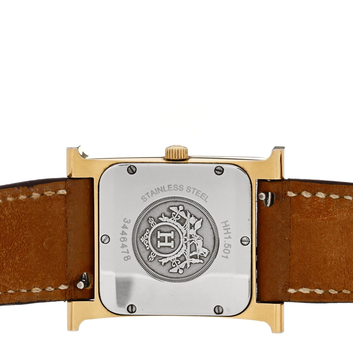 Stainless Steel Epsom 26mm Heure H Hour Quartz Watch Gold