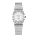 Stainless Steel Diamond Mother of Pearl 27mm Constellation Quartz Watch 123.10.27.60.55.001