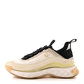 Velvet Calfskin Mixed Fibers CC Sneakers 36 Ivory Black