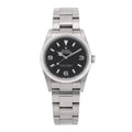 Stainless Steel 36mm Oyster Perpetual Explorer Watch Black 114270