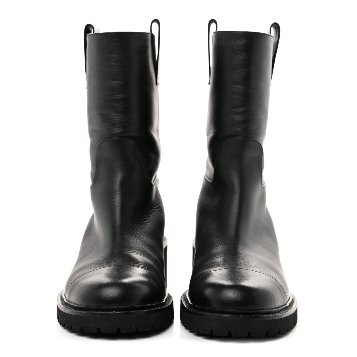 Calfskin CC Ankle Boots 39 Black