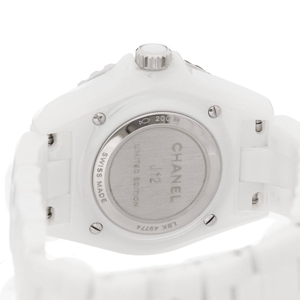 Stainless Steel Ceramic 33mm J12 Wanted de Chanel Limited Edition Quartz Watch White