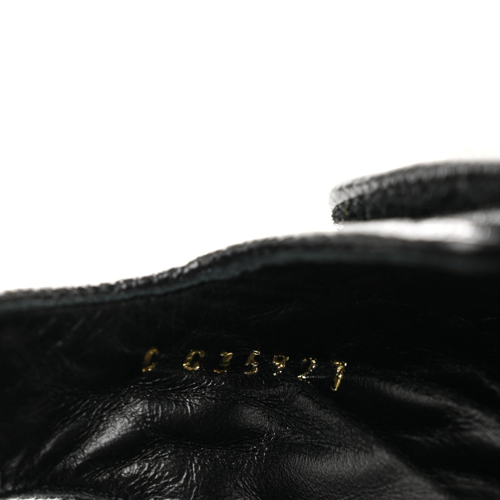 Grained Calfskin Velcro Dad Sandals 39.5 Black