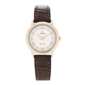 Stainless Steel 18K Red Gold Alligator Diamond 27mm De Ville Prestige Quartz Watch Silver 424.23.27.60.52.001