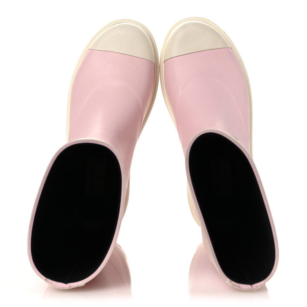 Caoutchouk CC High Boots 40 Light Pink White