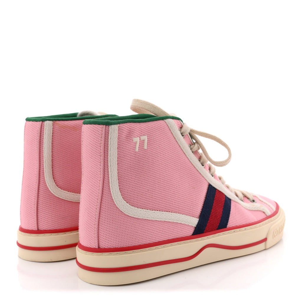 Canvas Web Womens 1977 Tennis High Top Sneakers 36 Wild Rose Mystic White