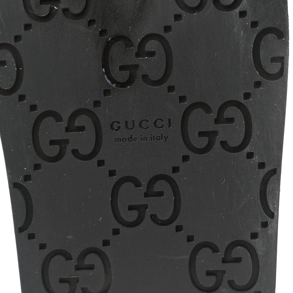 New Canvas Monogram GG Granada Kid Womens Horsebit Mules 35.5 Green