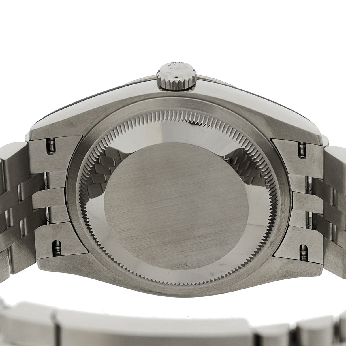 Stainless Steel 18K White Gold 36mm Oyster Perpetual Datejust Watch Bright Black 126234