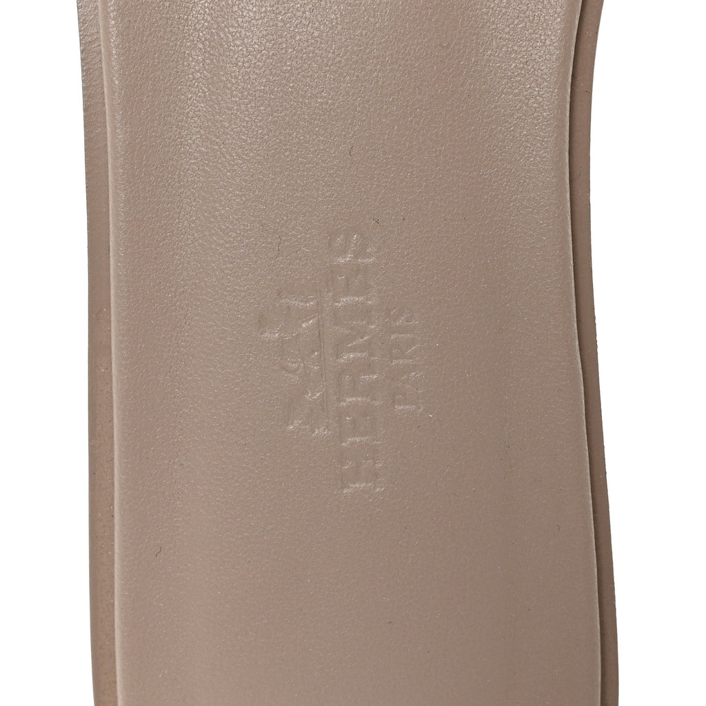 Box Calfskin Oran Sandals 37 Beige Mastic
