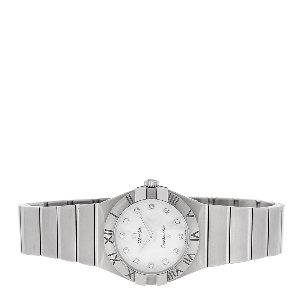 Stainless Steel Diamond Mother of Pearl 27mm Constellation Quartz Watch 123.10.27.60.55.001