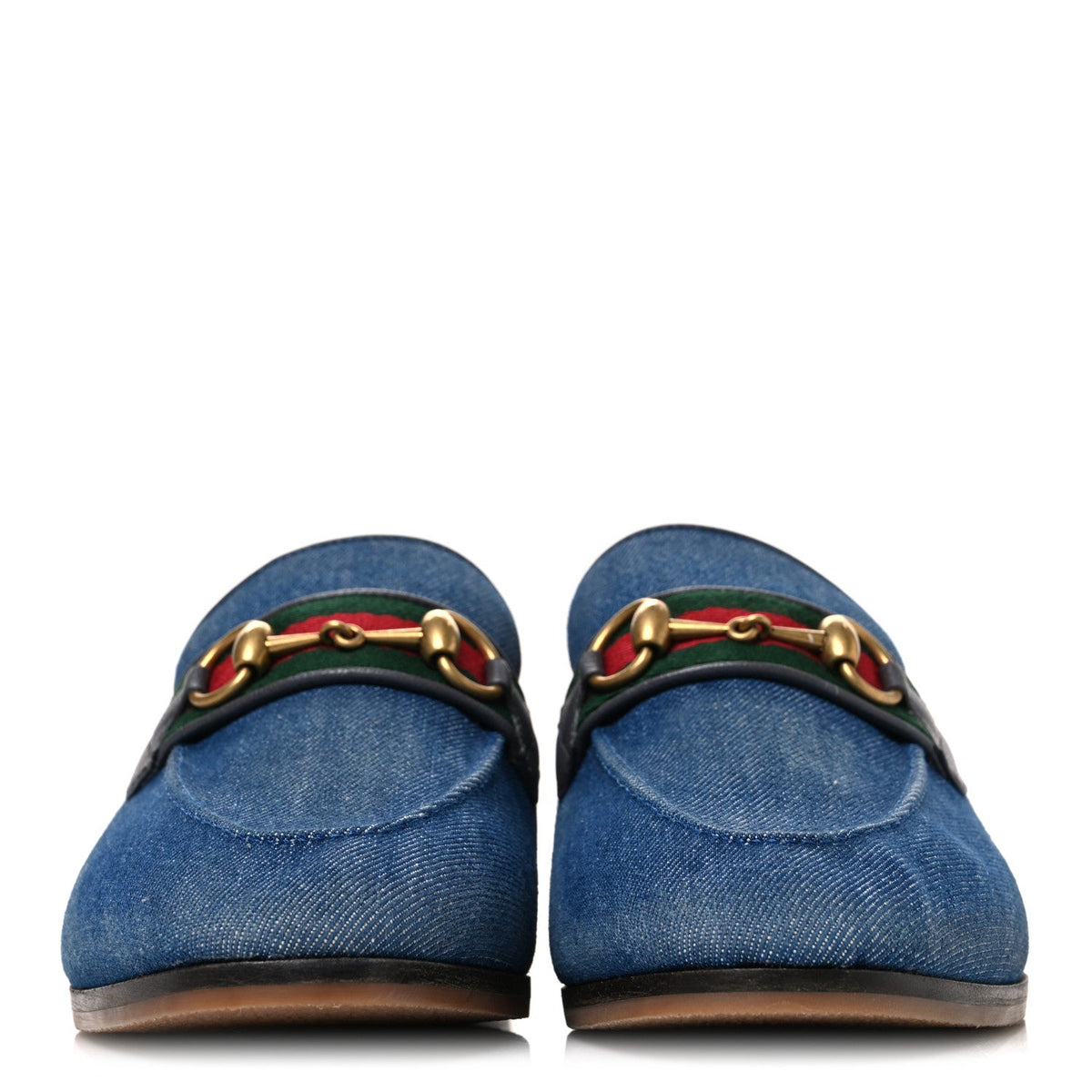 New Denim Delave Web Mens Horsebit Loafers 8 Blue