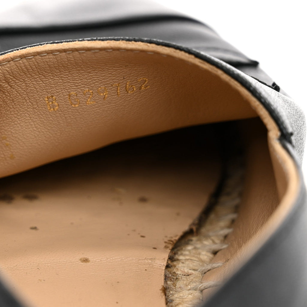 Lambskin CC Espadrilles 37 Black
