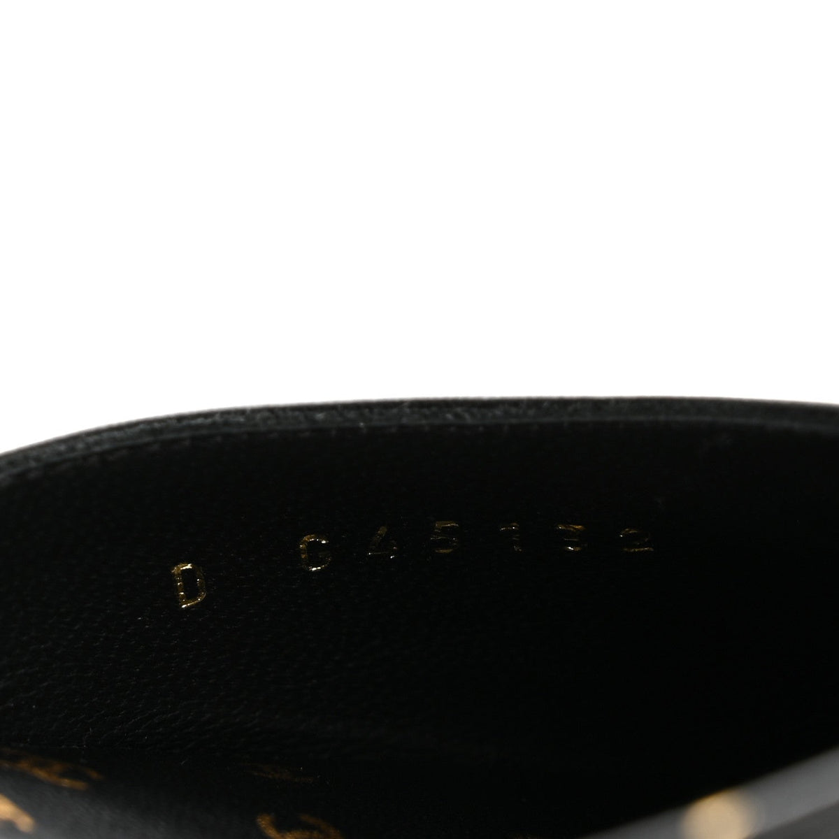 Printed Lambskin Patent Calfskin Cap Toe CC Slingbacks 36.5 Black Gold