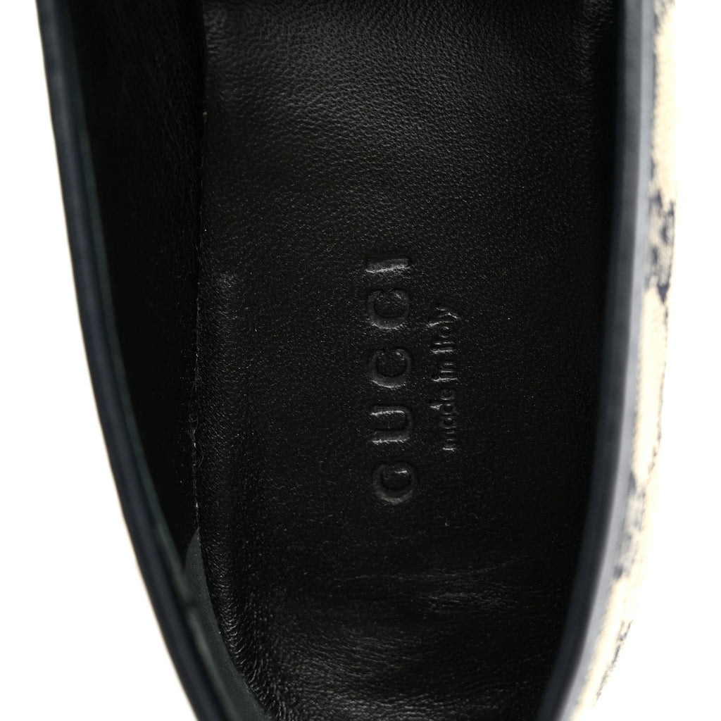 Monogram Malaga Kid Horsebit Womens Jordaan Loafers 36 Beige Blue 36 Beige Blue