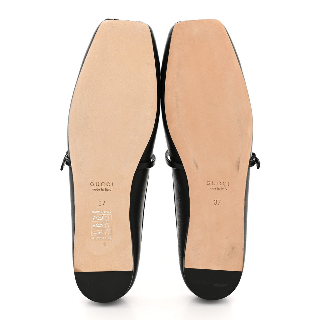 Calfskin Horsebit Ballet Mules 37 Black