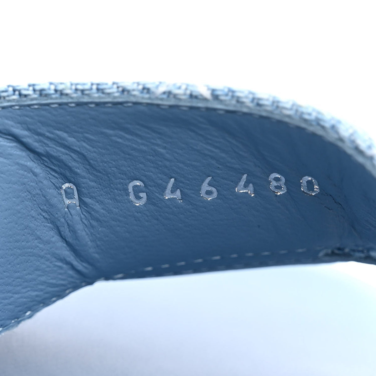 Denim Quilted Mules 38 Blue