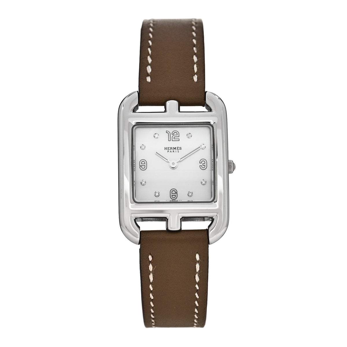 Stainless Steel Swift Diamond Mother of Pearl 23mm Cape Cod Quartz Watch Etoupe