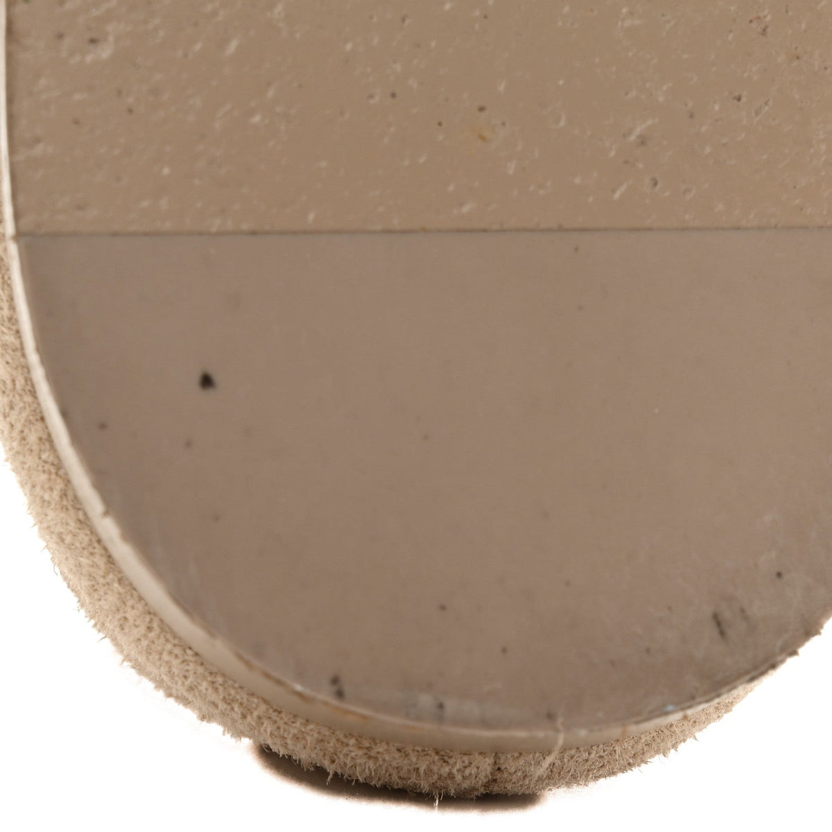 Suede Crystal CC Mocassin Loafers 39.5 Beige