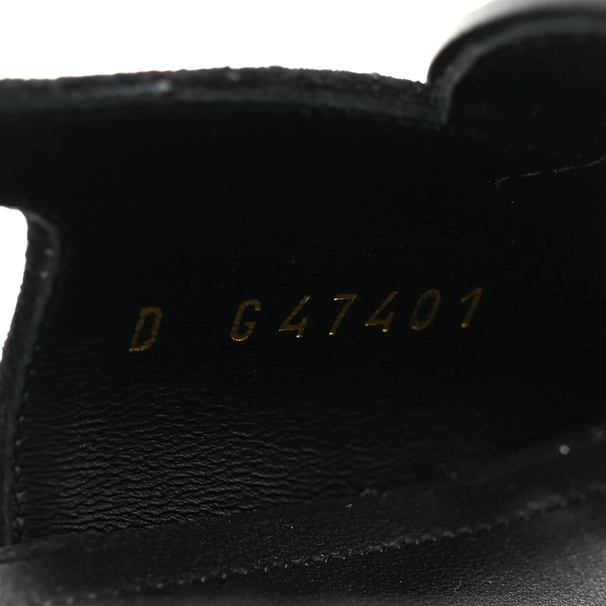 Suede Calfskin Platform CC Sandals 35 Black