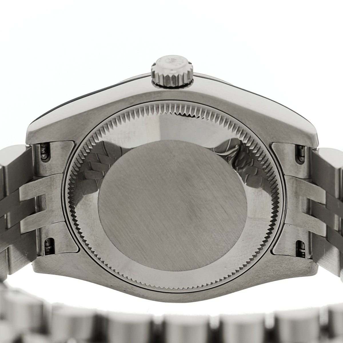 Stainless Steel 18K White Gold Diamond 31mm Oyster Perpetual Datejust Watch Dark Grey Roman 178274