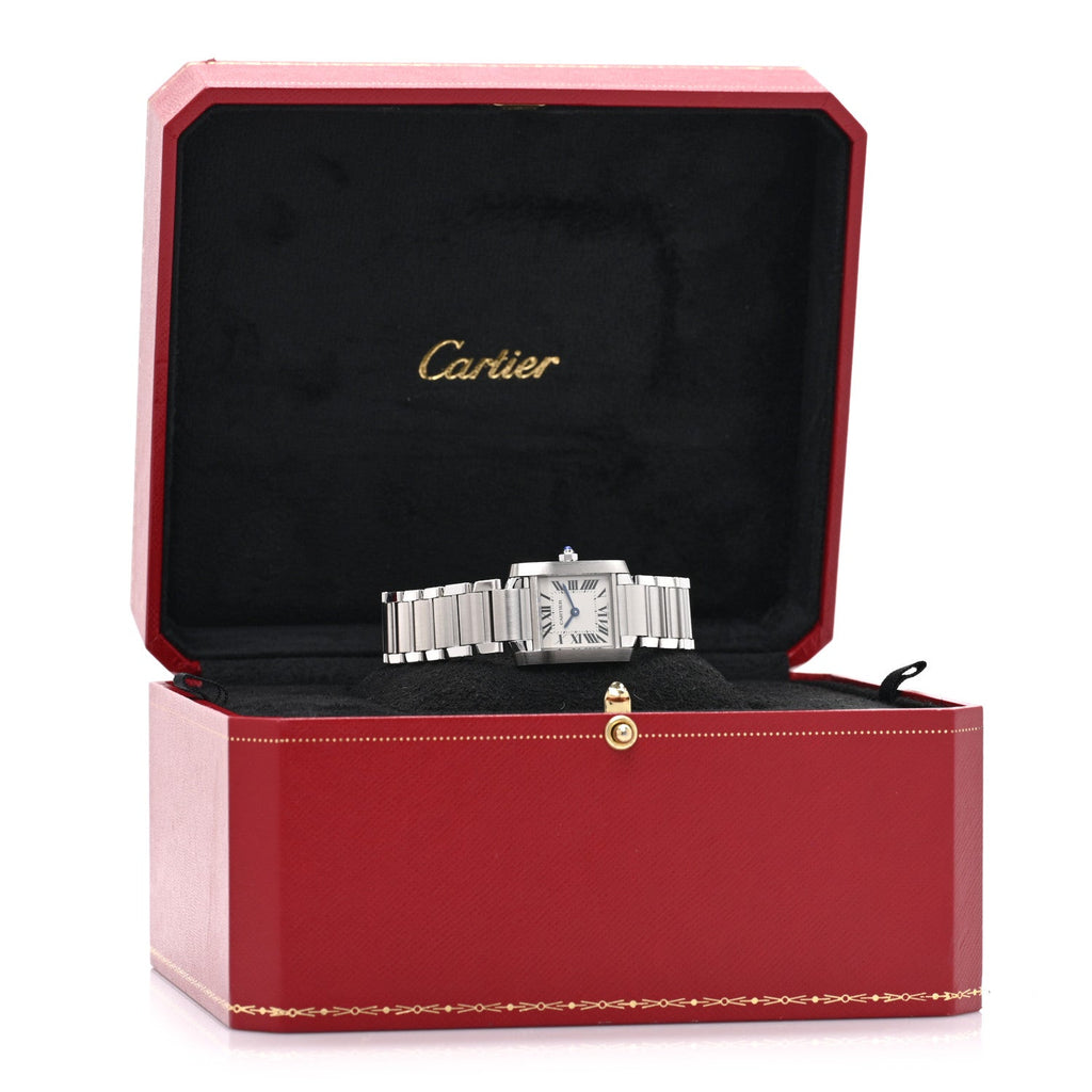 Stainless Steel 20mm Tank Francaise Quartz Watch