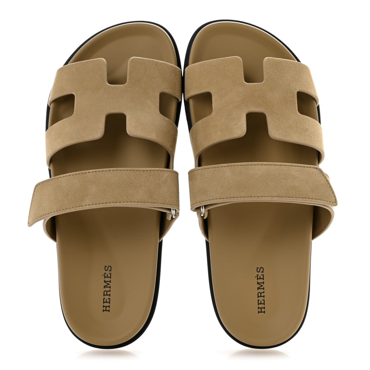 Suede Goatskin Womens Chypre Sandals 38 Beige Sable