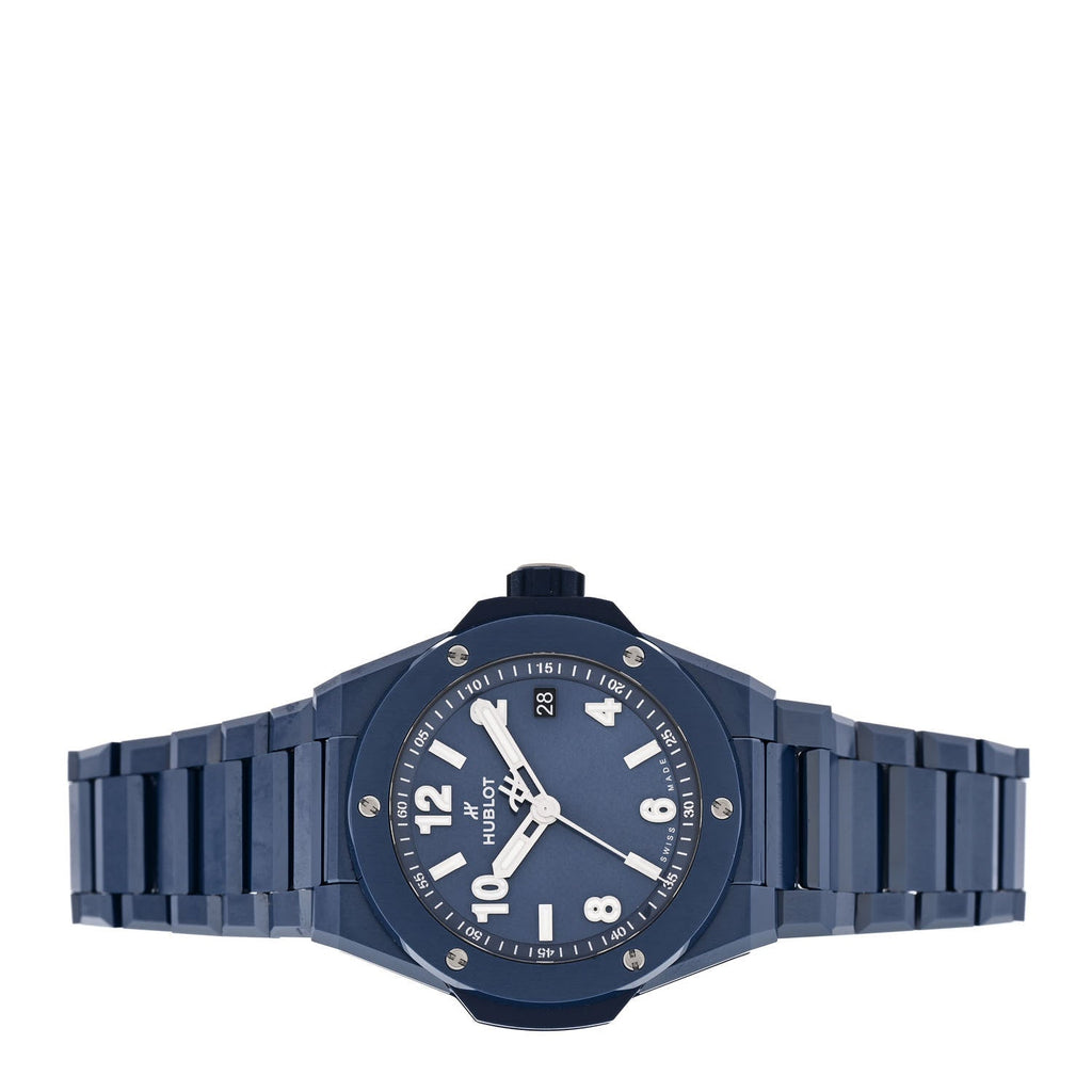 Ceramic 38mm Big Bang Integrated Time Only Automatic Watch Blue 457.EX.7170.EX