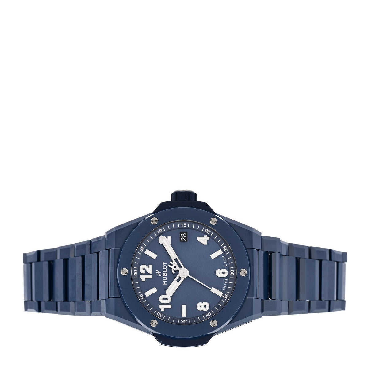 Ceramic 38mm Big Bang Integrated Time Only Automatic Watch Blue 457.EX.7170.EX