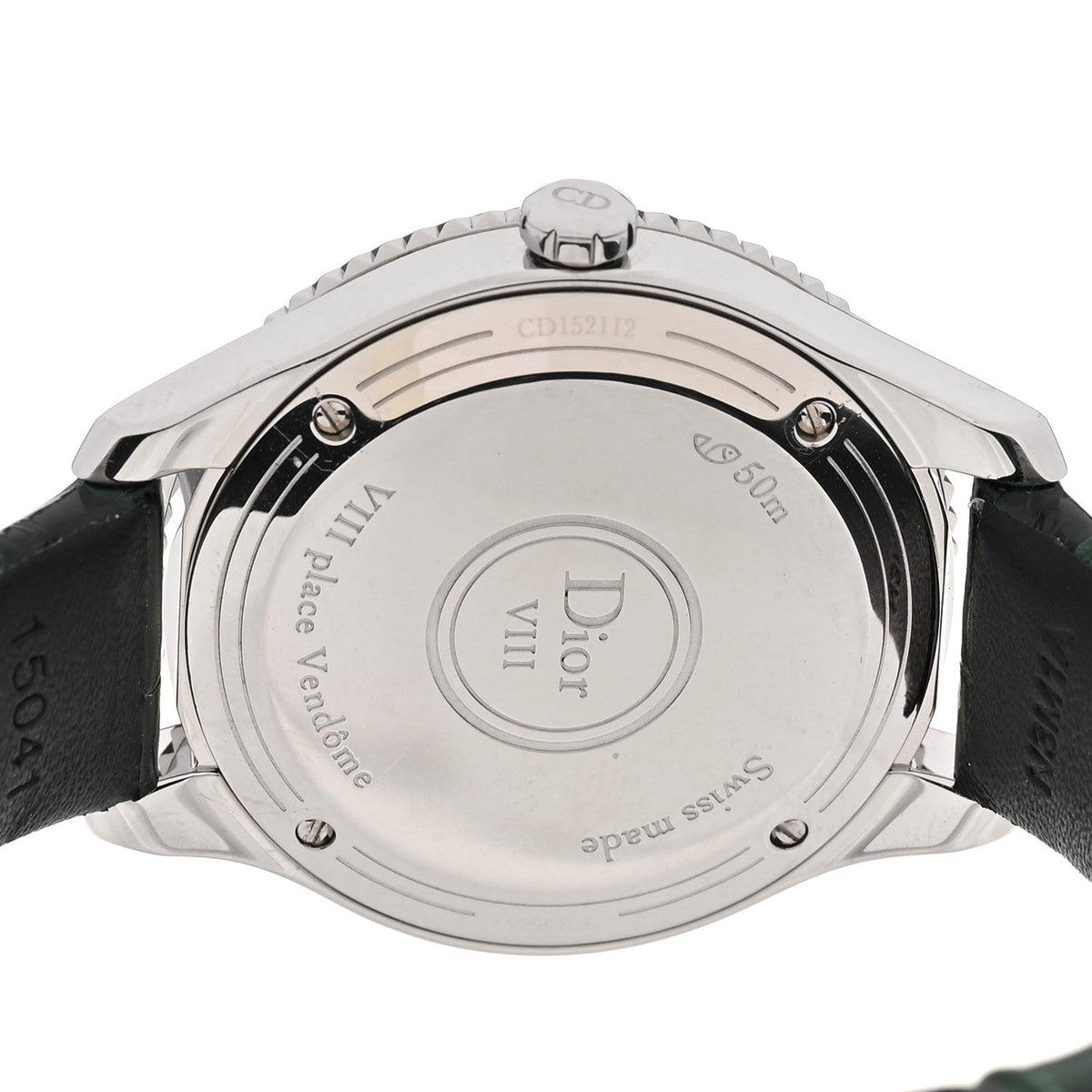 Stainless Steel Alligator Diamond Bezel 32mm Dior VIII Montaigne Quartz Watch White