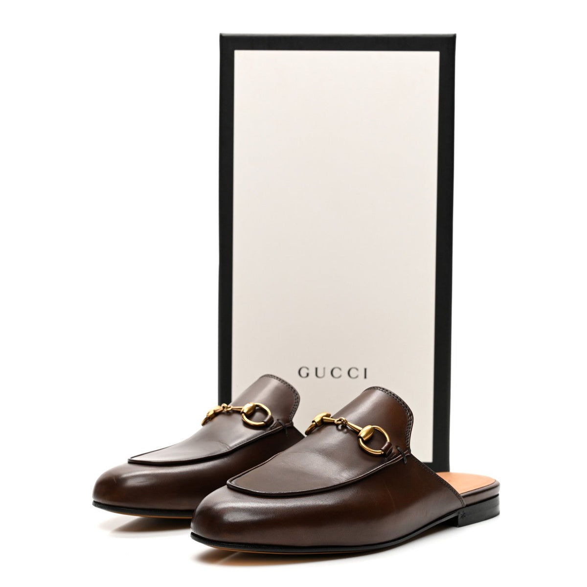 Calfskin Womens Princetown Slippers 35 Fondente Brown