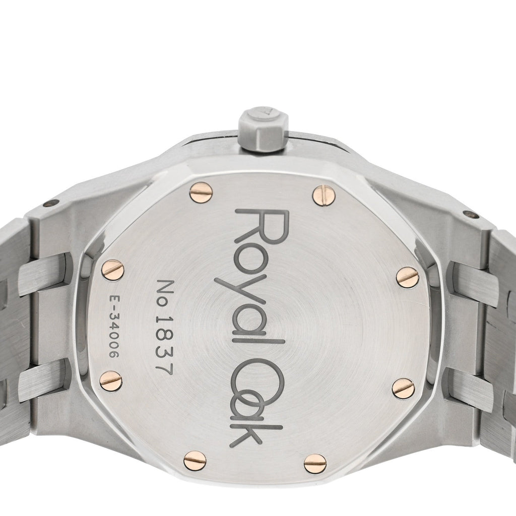 Stainless Steel 36mm Royal Oak Dual Time Automatic Watch White 25730ST.OO.0789ST.09