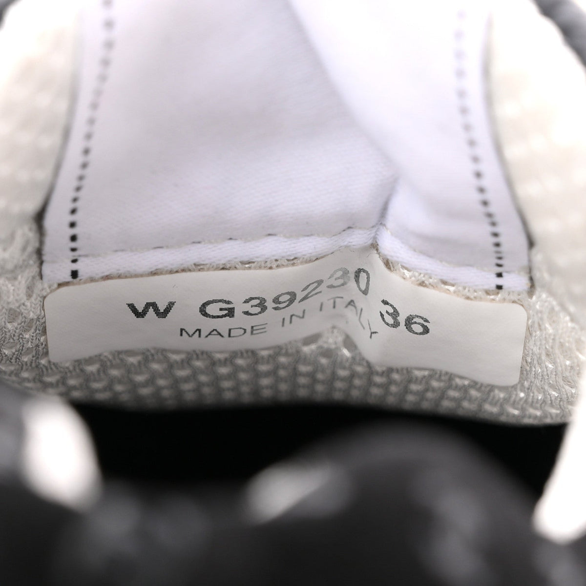 Nylon Suede Calfskin Printed CC Sneakers 36 White Black