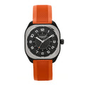 DLC Coated Titanium Rubber 39mm H08 Automatic Watch Orange