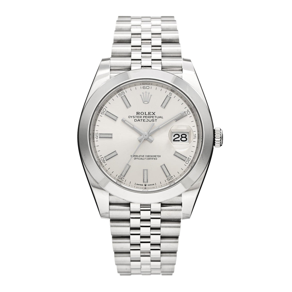 Stainless Steel 41mm Oyster Perpetual Datejust Watch Silver 126300