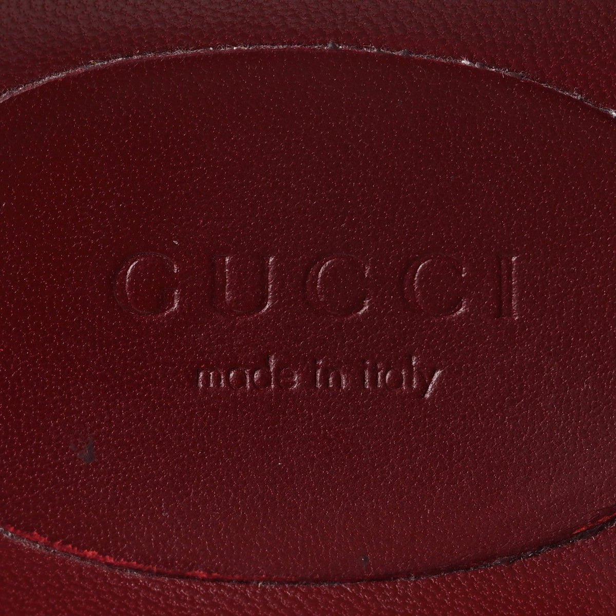 GG Supreme Monogram Womens Horsebit Slippers 36 Rosso Ancora