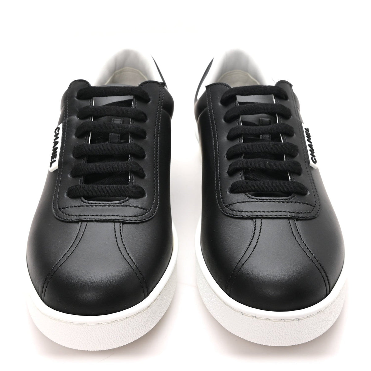 Calfskin CC Womens Sneakers 39.5 Black