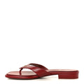 Lambskin CC Thong Sandals 37 Burgundy