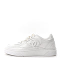 Calfskin Womens CC Sneakers 37.5 White