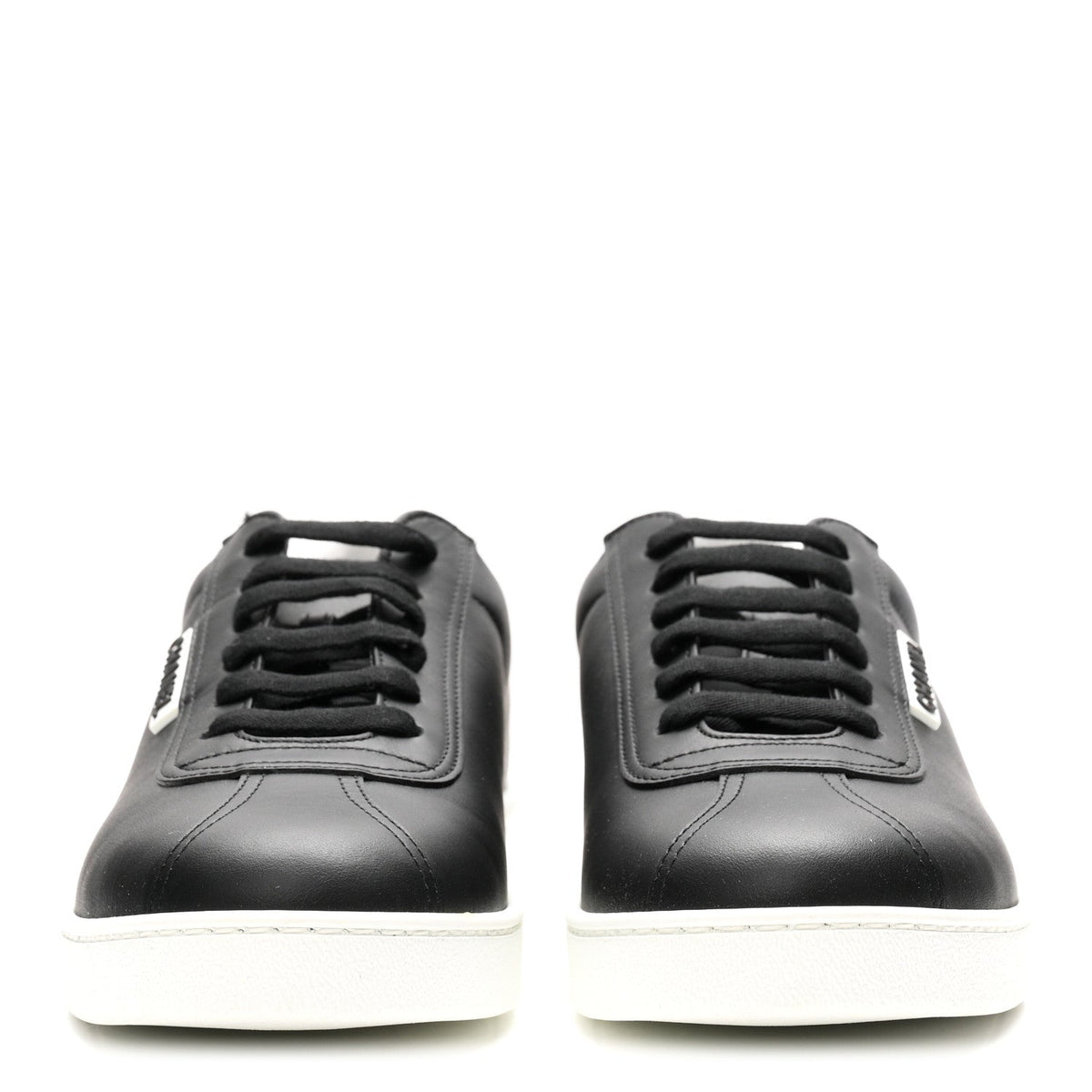 Calfskin CC Womens Sneakers 40 Black