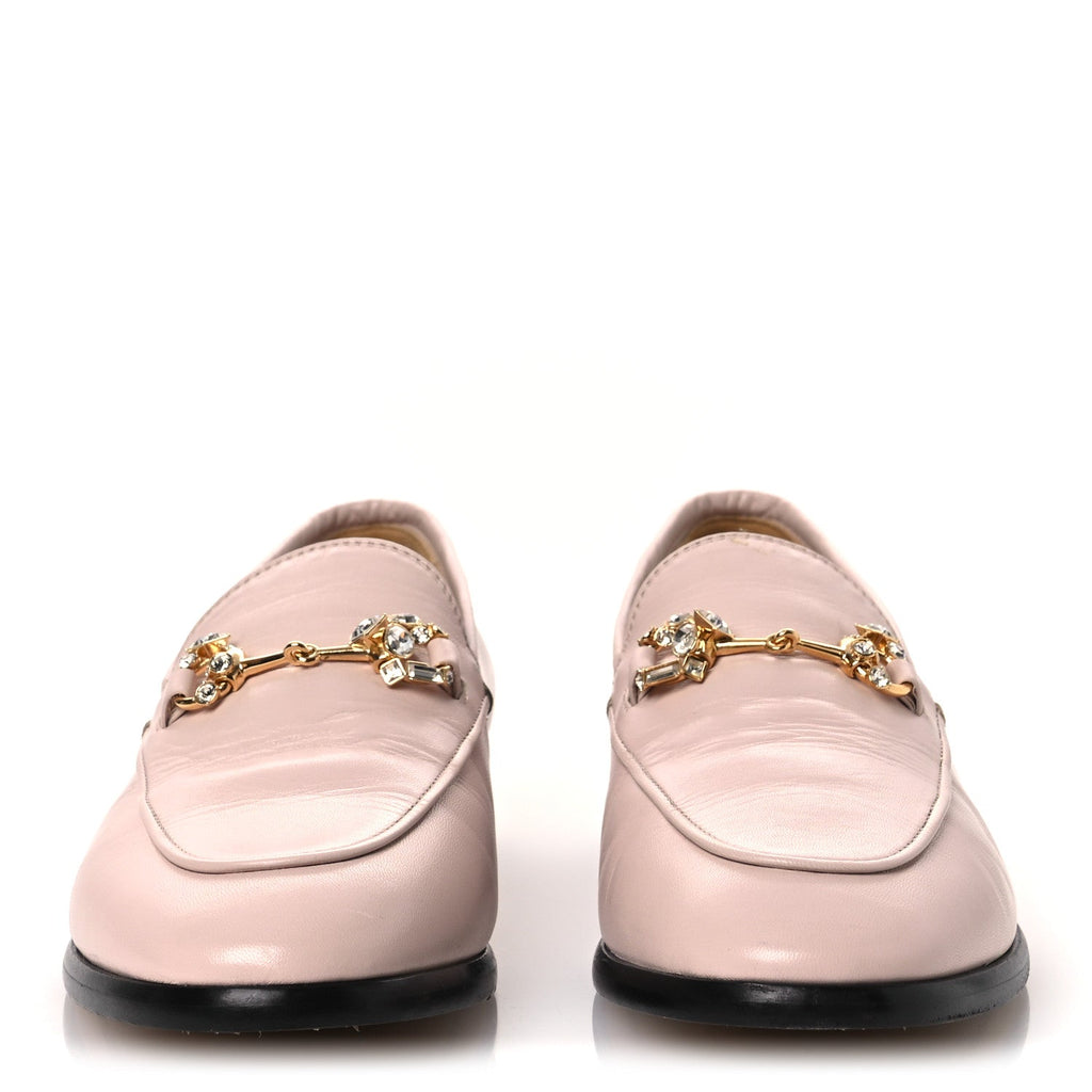 Malaga Kid Crystal Horsebit Womens Jordaan Loafers 37 Pink Hibiscus