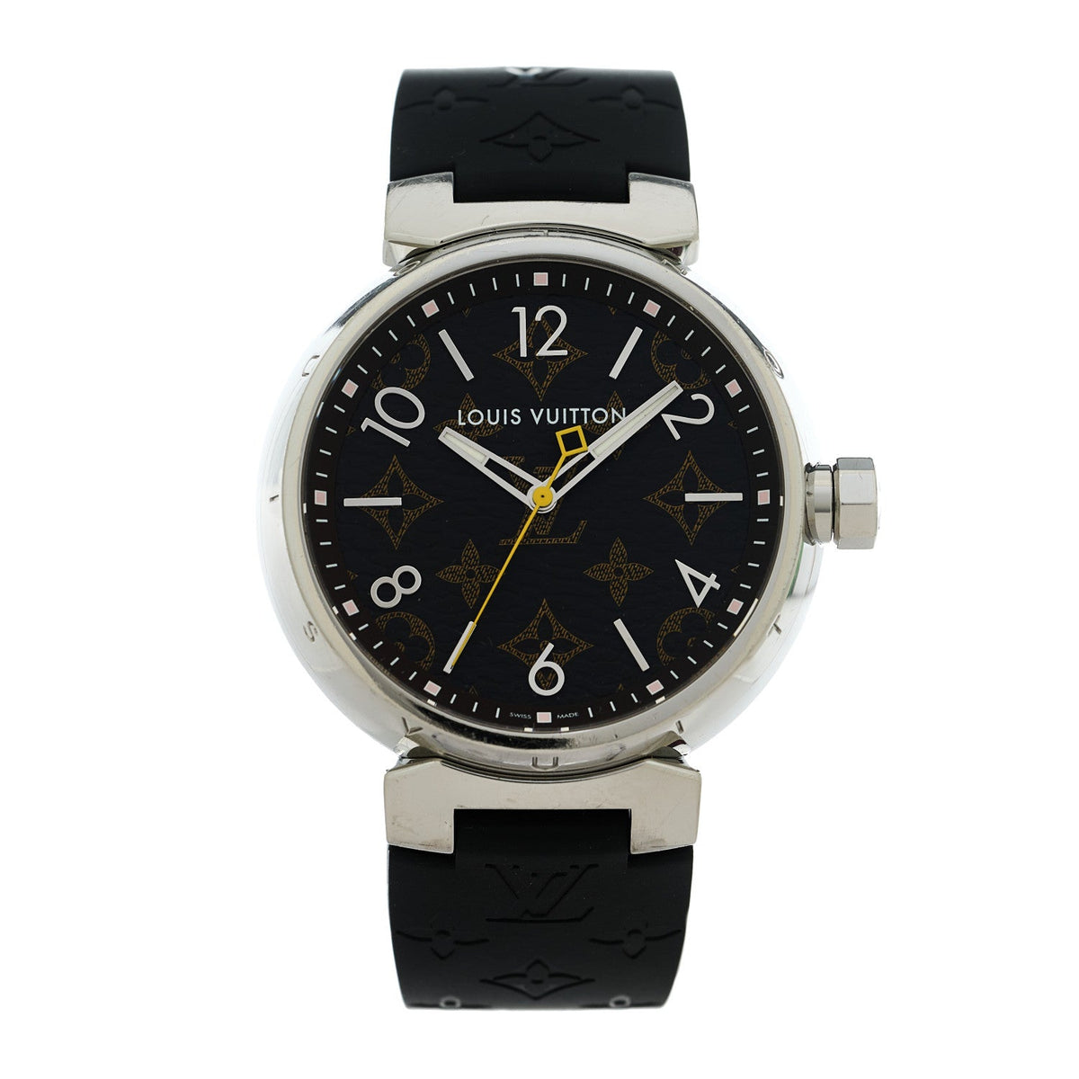 Stainless Steel Monogram 39mm Tambour Vernis Quartz Watch